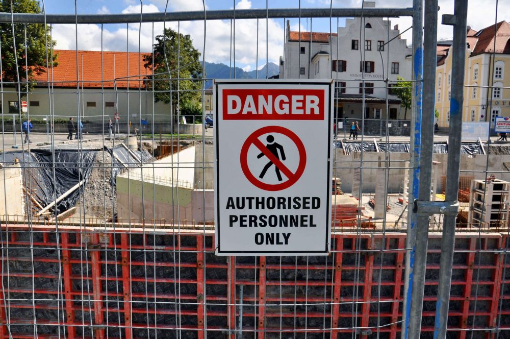 Construction site perimeter